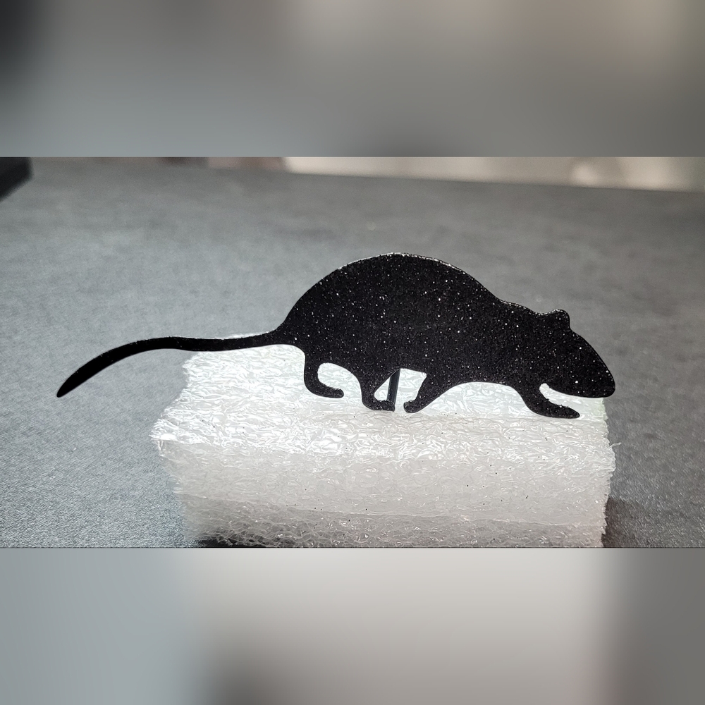 Halloween Metal Cat & Mouse Silhouette Decorative Set - Picture 11 of 15